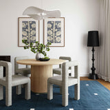 TOV Chelsea Natural Oak Wood Round Dining Table
