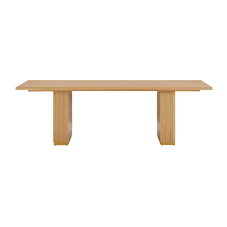 TOV Chelsea Natural Oak Wood Rectangular Dining Table