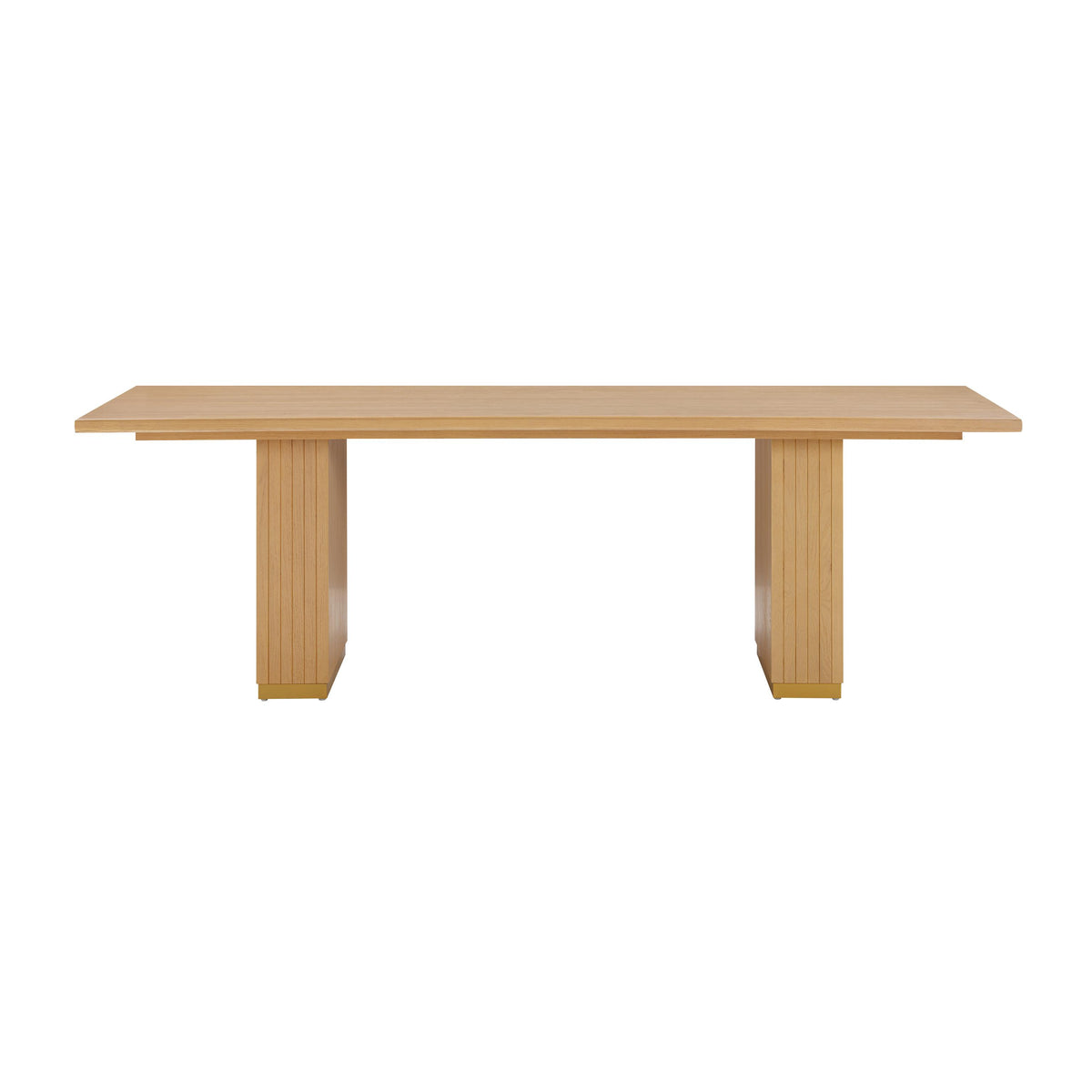 TOV Chelsea Natural Oak Wood 96 inch Rectangular Dining Table