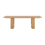 TOV Chelsea Natural Oak Wood 96 inch Rectangular Dining Table