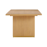 TOV Chelsea Natural Oak Wood 96 inch Rectangular Dining Table