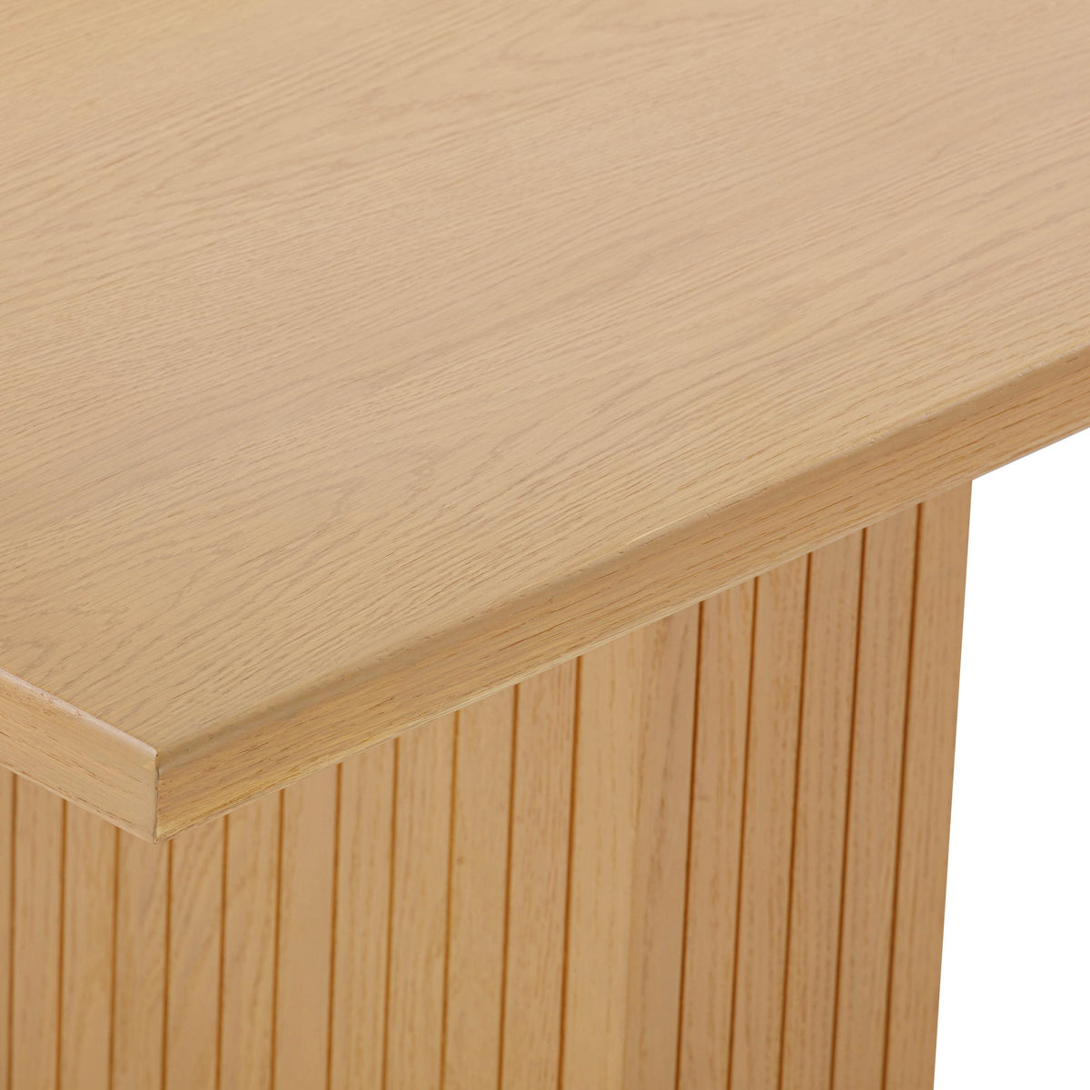 TOV Chelsea Natural Oak Wood 96 inch Rectangular Dining Table