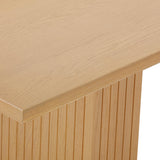 TOV Chelsea Natural Oak Wood 96 inch Rectangular Dining Table