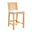 TOV Amara Rattan Performance Fabric Counter Stool