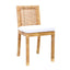 TOV Amara Rattan Performance Fabric Dining Chair
