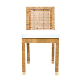 TOV Amara Rattan Performance Fabric Dining Chair