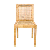 TOV Amara Rattan Performance Fabric Dining Chair