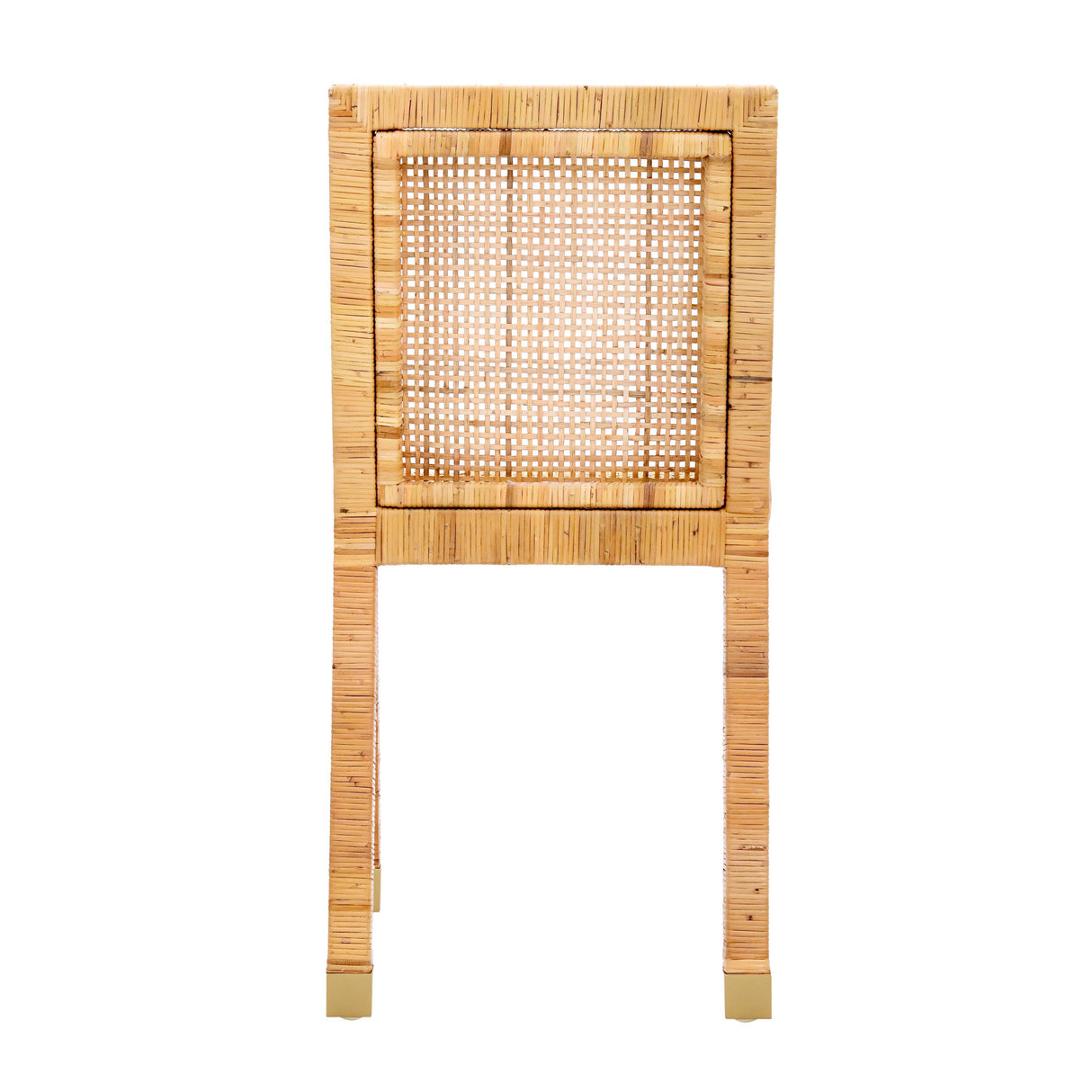 TOV Amara Rattan Performance Fabric Dining Chair