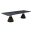TOV Rishi Black Rope Rectangular Table