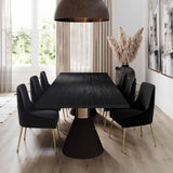 TOV Rishi Black Rope Rectangular Table