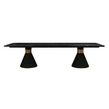 TOV Rishi Black Rope Rectangular Table