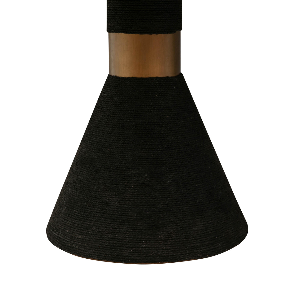 TOV Rishi Black Rope Rectangular Table