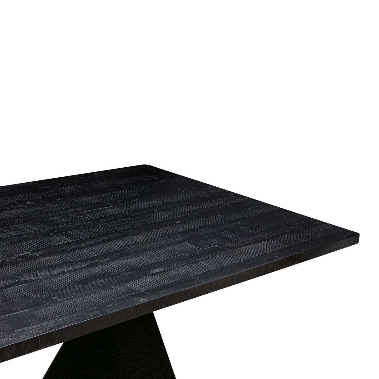 TOV Rishi Black Rope Rectangular Table