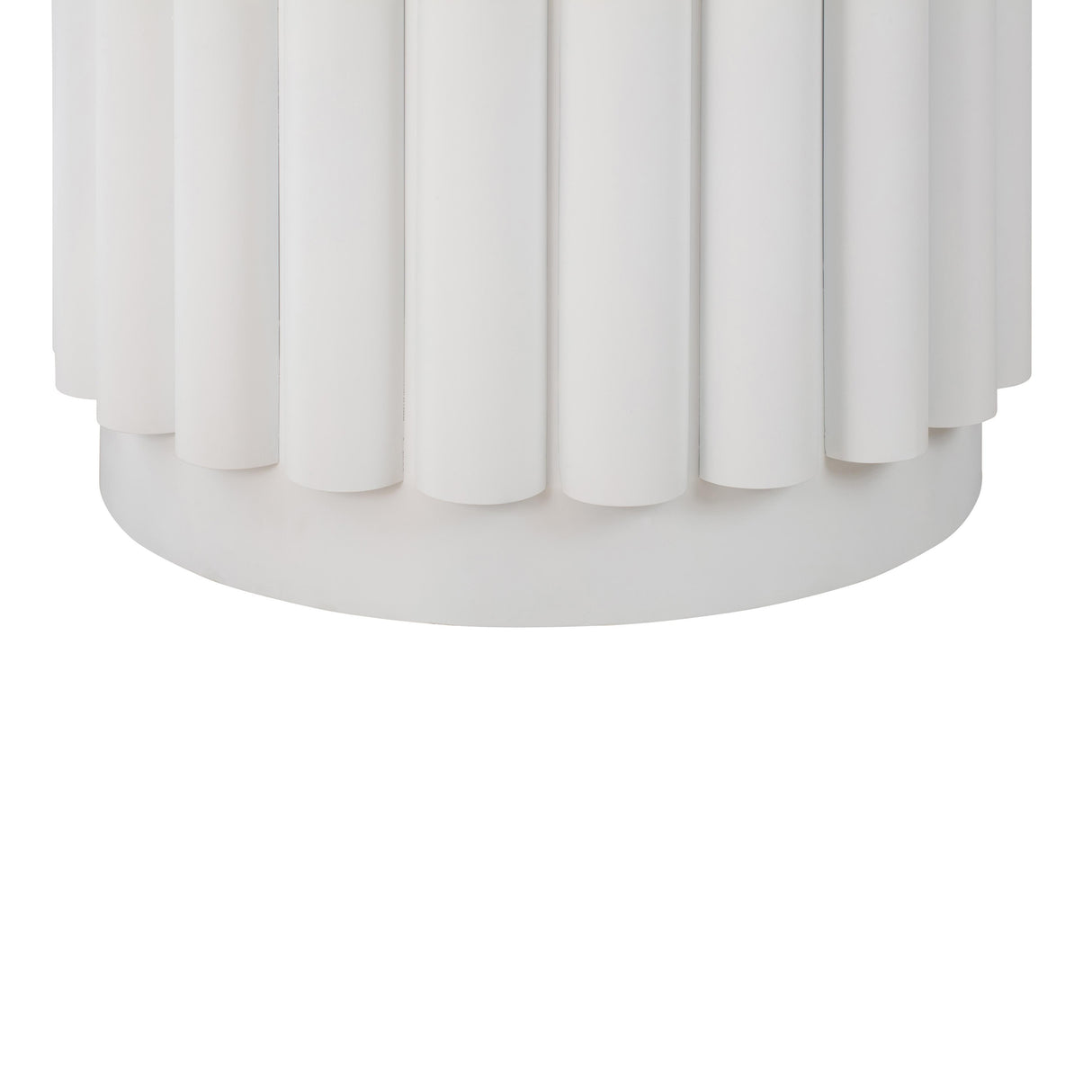 TOV Kali 55 Inch White Round Dining Table