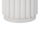 TOV Kali 55 Inch White Round Dining Table