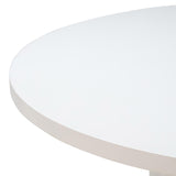 TOV Kali 55 Inch White Round Dining Table