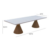 TOV Rishi Natural Rope Rectangular Table