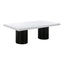 TOV Nova White Lacquer Dining Table