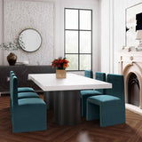 TOV Nova White Lacquer Dining Table