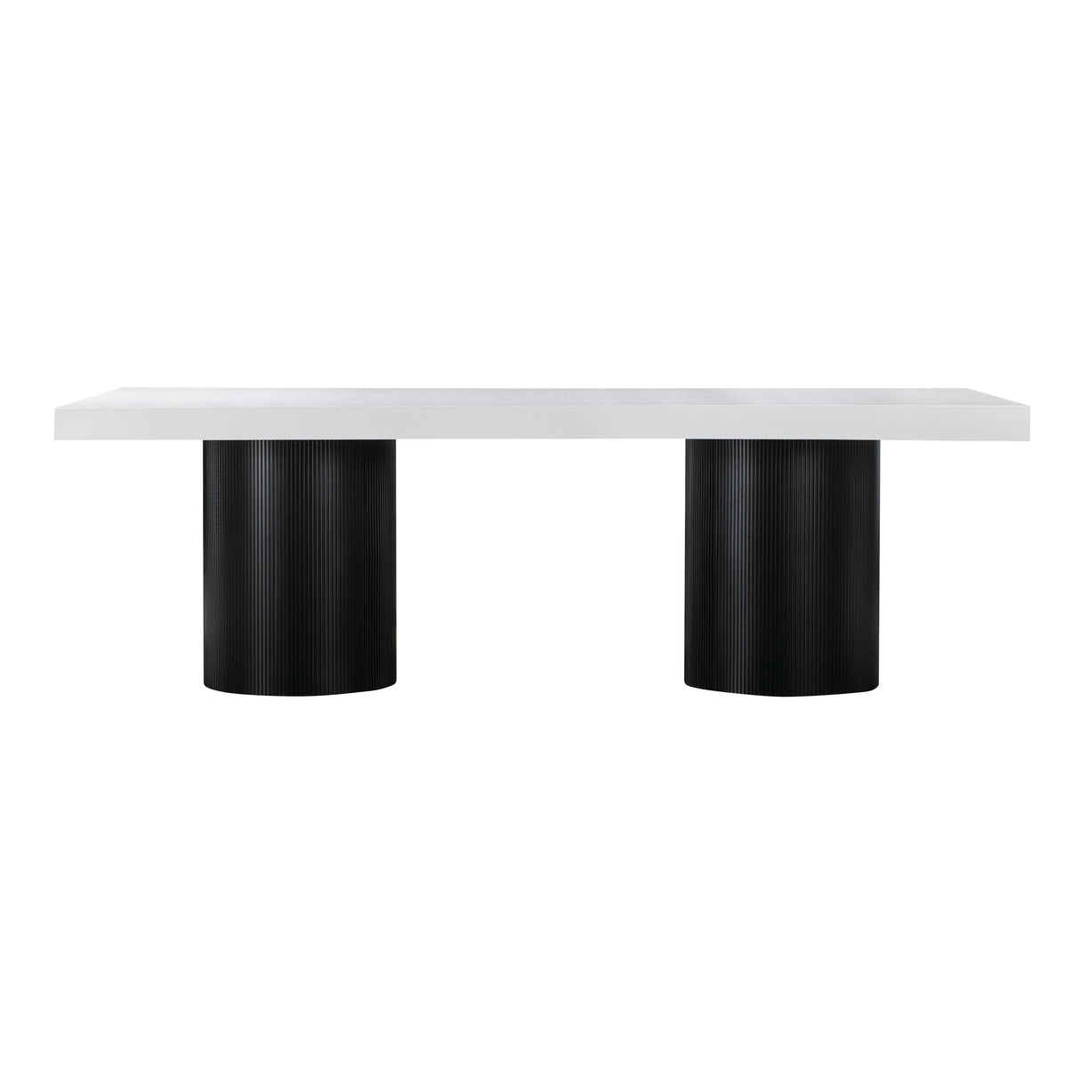 TOV Nova White Lacquer Dining Table
