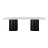 TOV Nova White Lacquer Dining Table