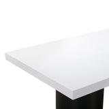 TOV Nova White Lacquer Dining Table