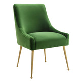 TOV Beatrix Green Velvet Side Chair