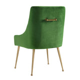 TOV Beatrix Green Velvet Side Chair