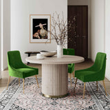 TOV Beatrix Green Velvet Side Chair