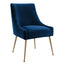 TOV Beatrix Navy Velvet Side Chair