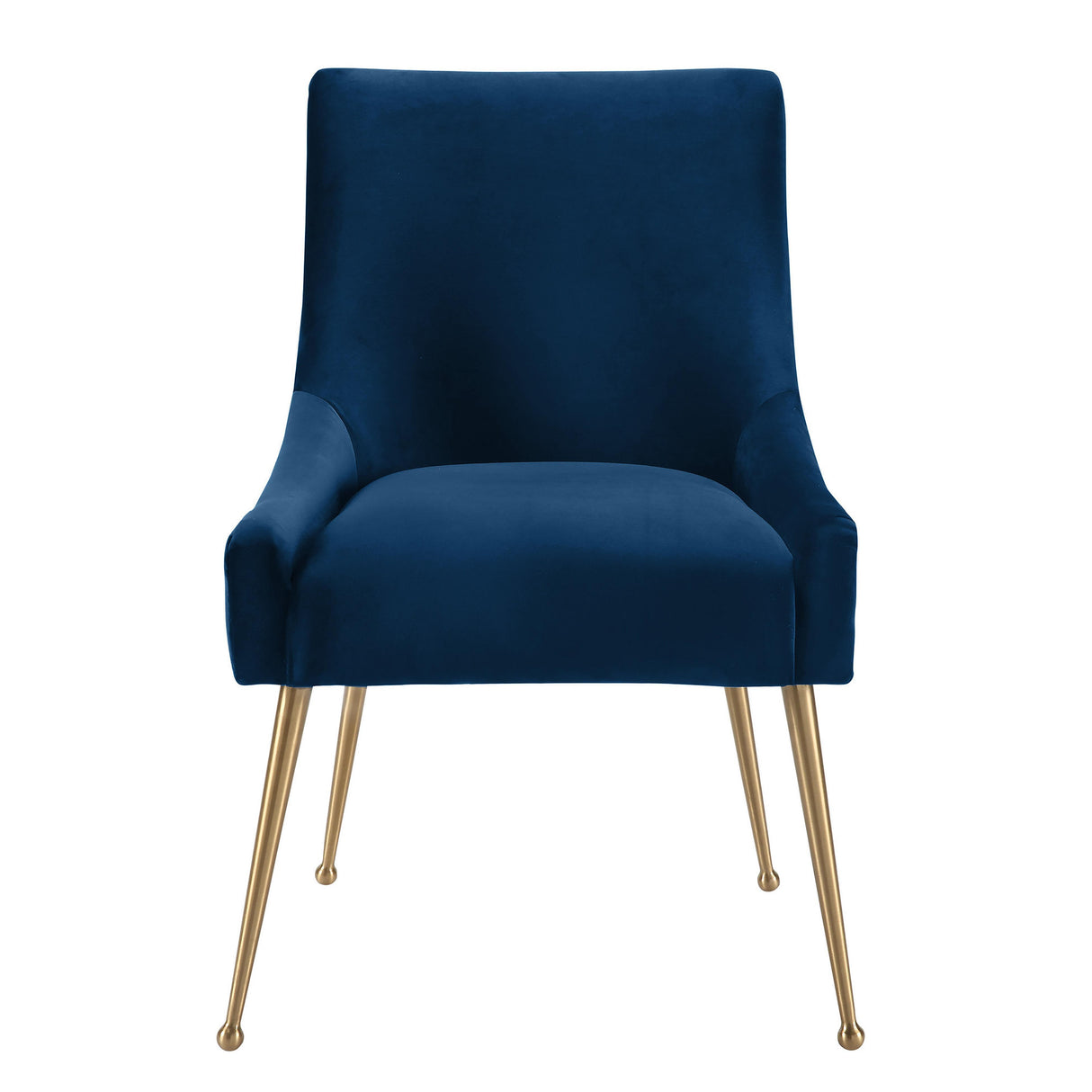 TOV Beatrix Navy Velvet Side Chair