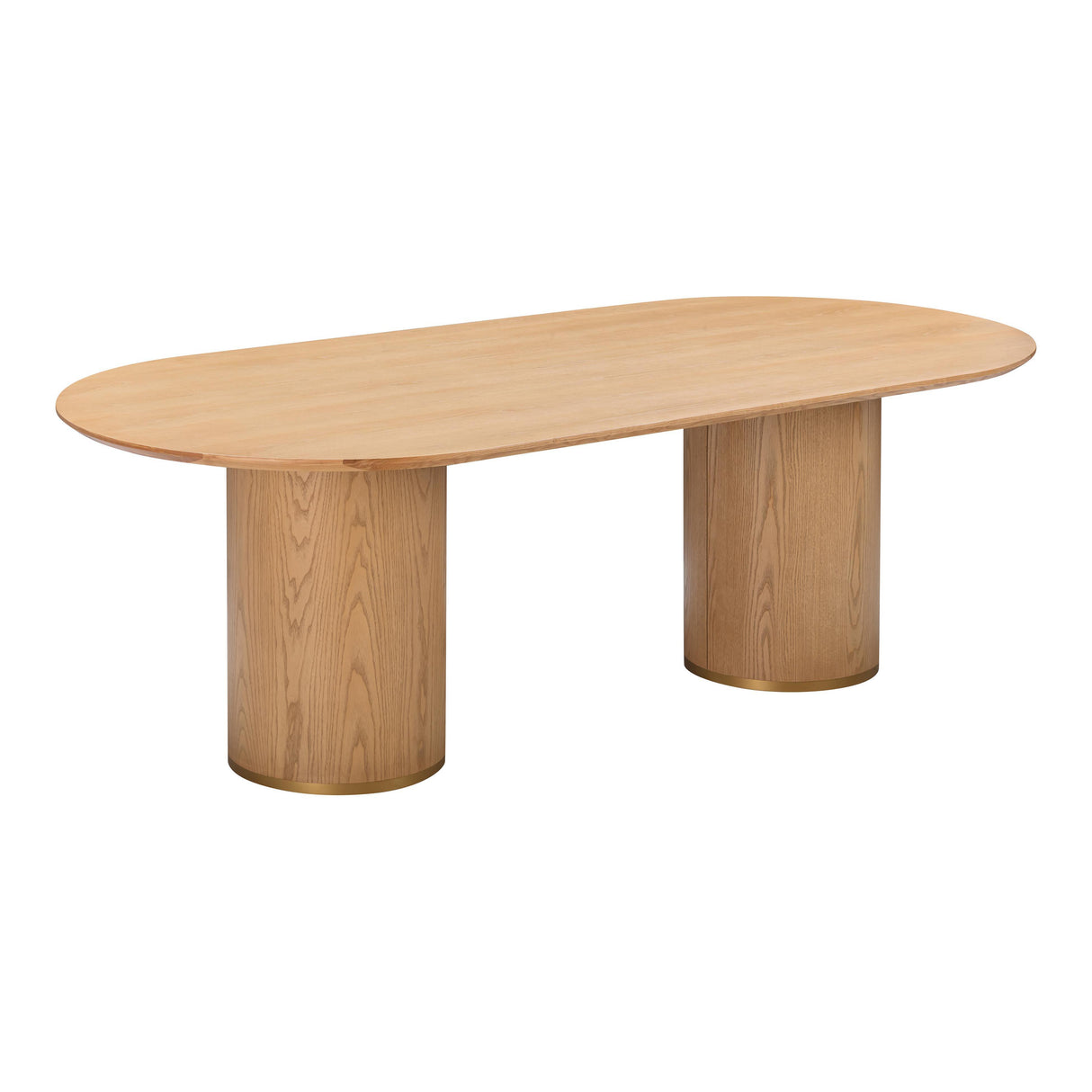 TOV Brandy Natural Ash Wood Oval Dining Table