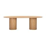 TOV Brandy Natural Ash Wood Oval Dining Table