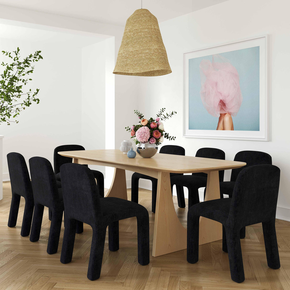TOV Cybill Natural Ash Dining Table