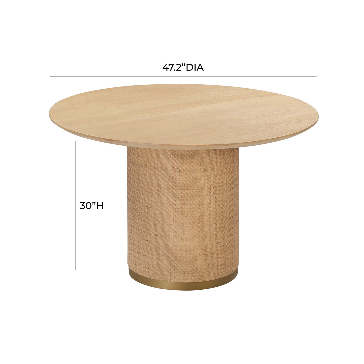 TOV Akiba 47" Round Dining Table