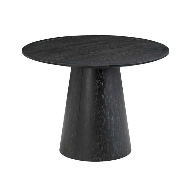 TOV Sahara Black Oak Round Dining Table