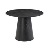 TOV Sahara 41" Black Oak Round Dining Table