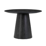TOV Sahara Black Oak Round Dining Table