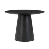 TOV Sahara 41" Black Oak Round Dining Table
