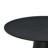 TOV Sahara 41" Black Oak Round Dining Table