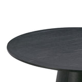 TOV Sahara 41" Black Oak Round Dining Table