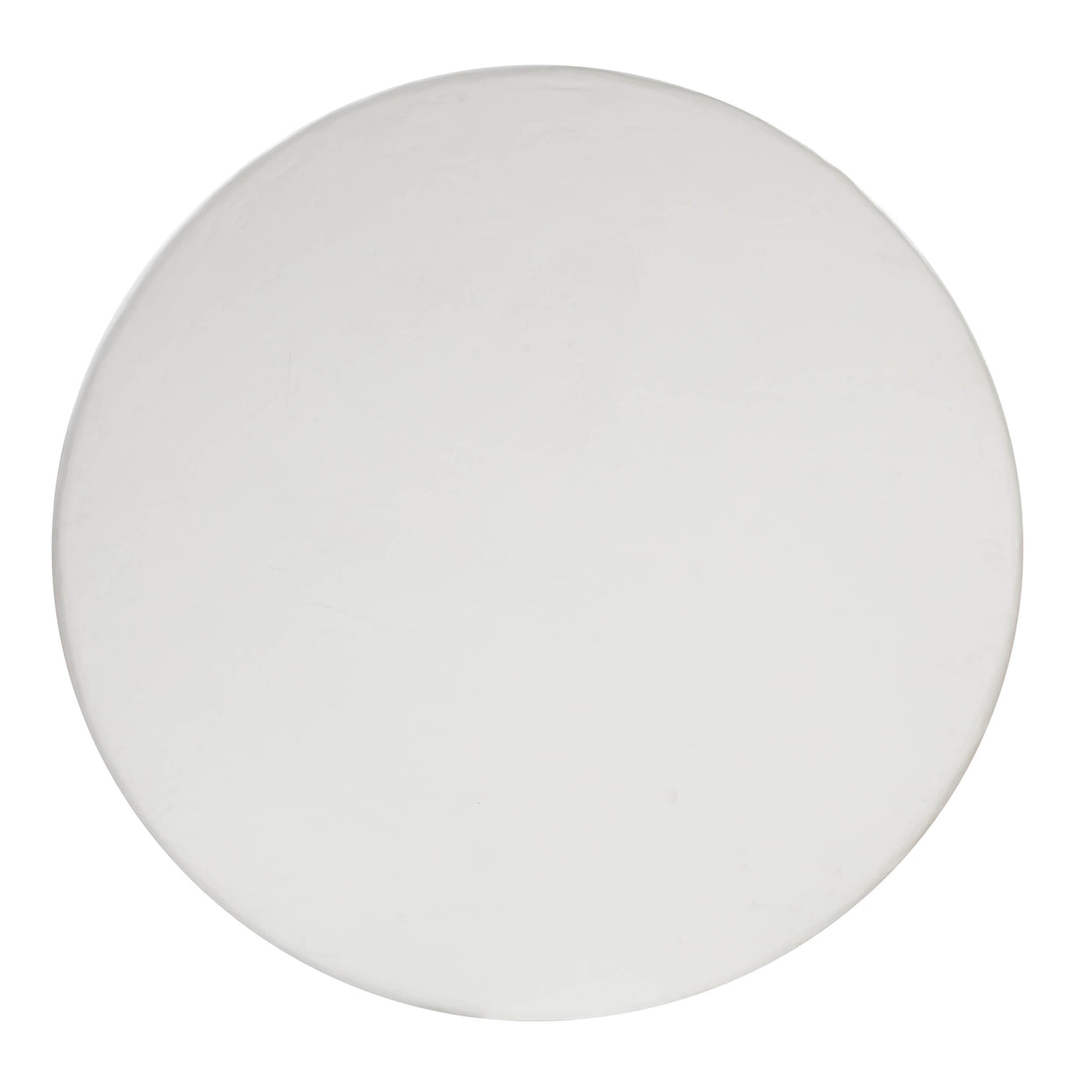 TOV Elika White Faux Plaster Round Dining Table