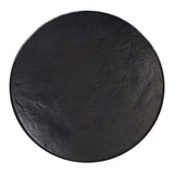 TOV Elika Black Faux Plaster Round Dining Table