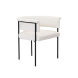 TOV Taylor Cream Performance Linen Dining Chair