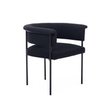 TOV Taylor Black Performance Linen Dining Chair