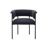 TOV Taylor Black Performance Linen Dining Chair