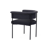 TOV Taylor Black Performance Linen Dining Chair