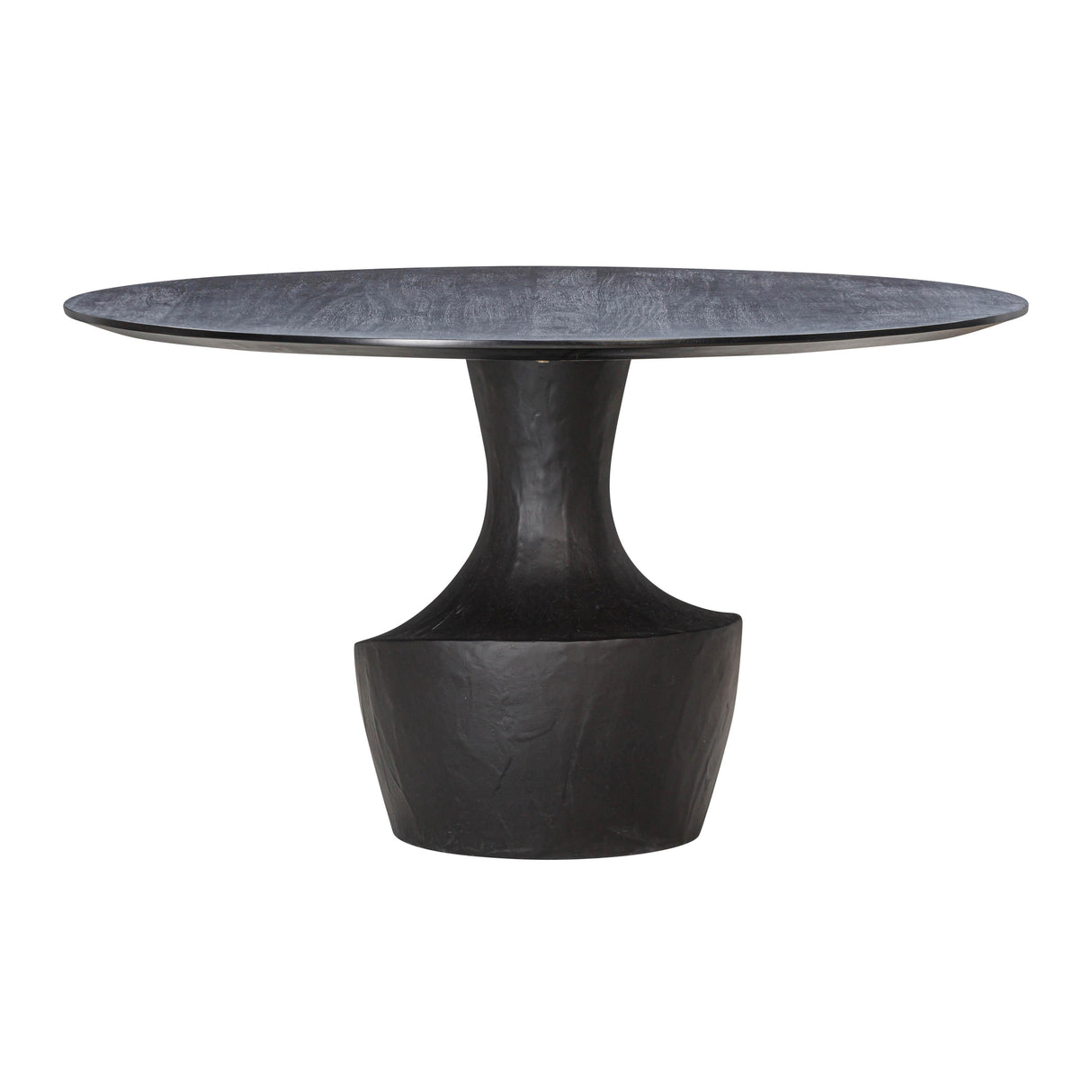 TOV Gevra Black Acacia & Faux Plaster Dining Table