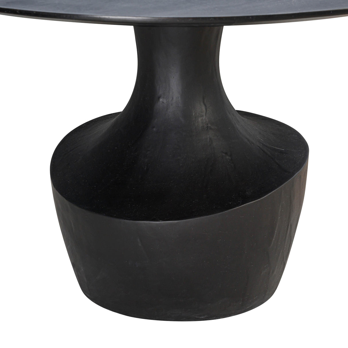 TOV Gevra Black Acacia & Faux Plaster Dining Table