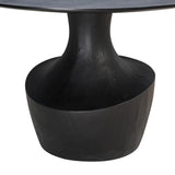 TOV Gevra Black Acacia & Faux Plaster Dining Table